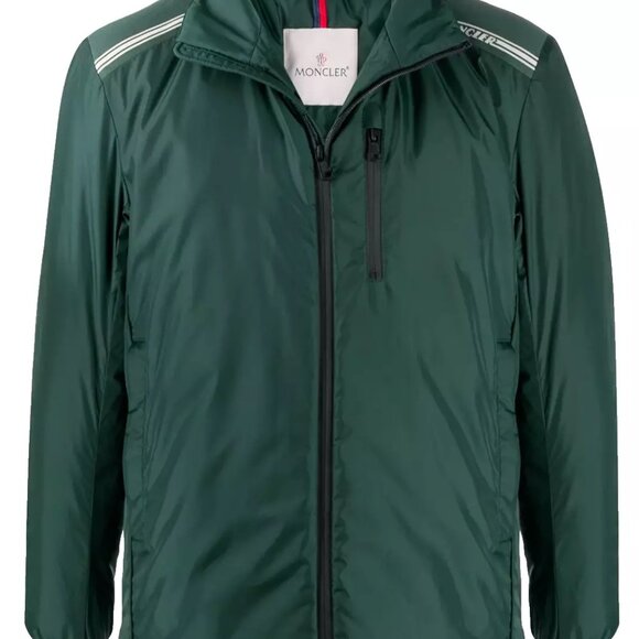 Men’s Green Moncler Queyron Giubbotto Jacket Size 3 (US Med/Large) - Picture 2 of 11